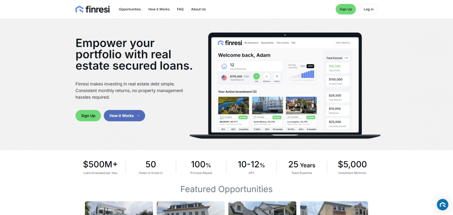 Finresi – Innovative Web Platform for Lending & Financial Services