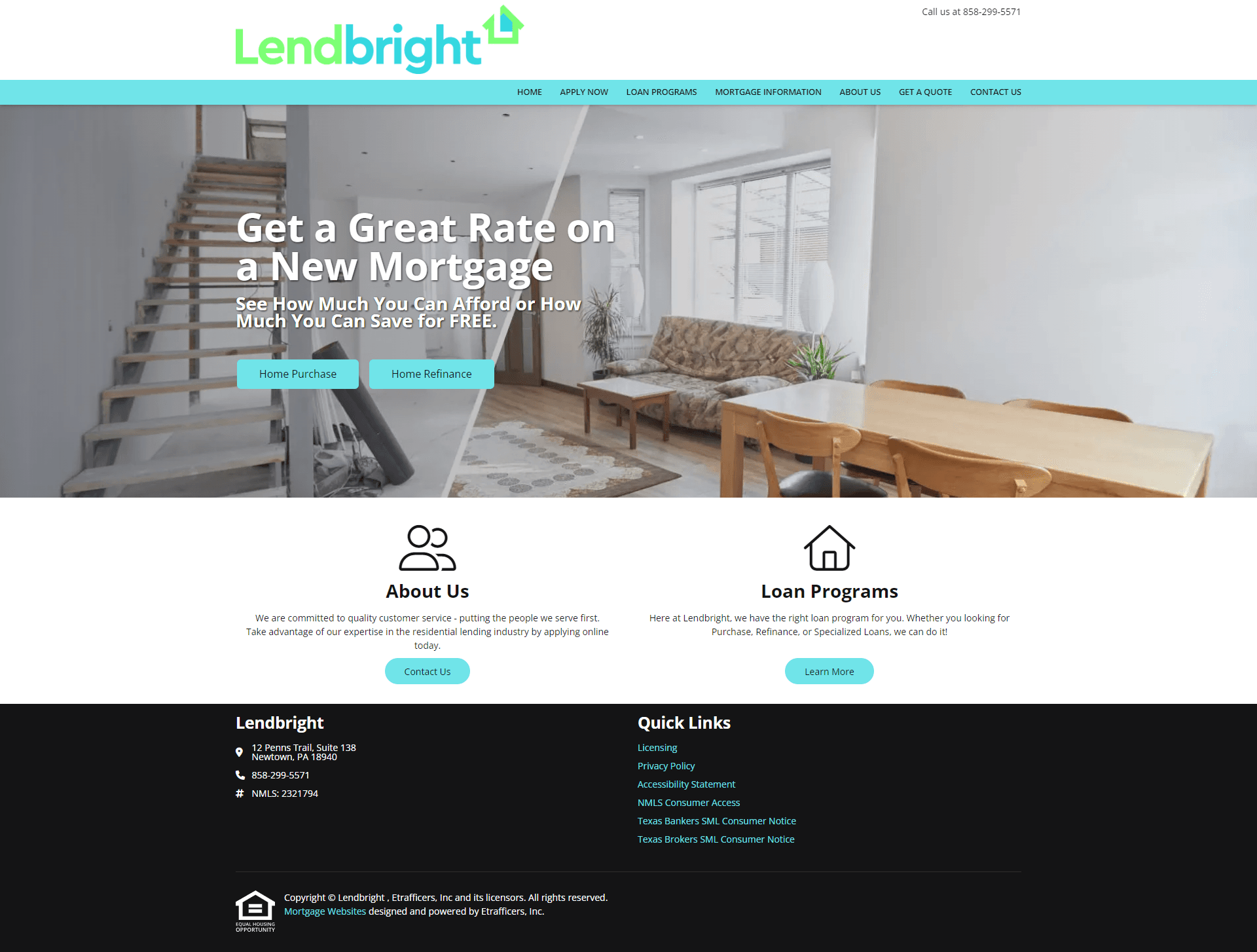 Lendbright – Modern Web Experience for Financial Services