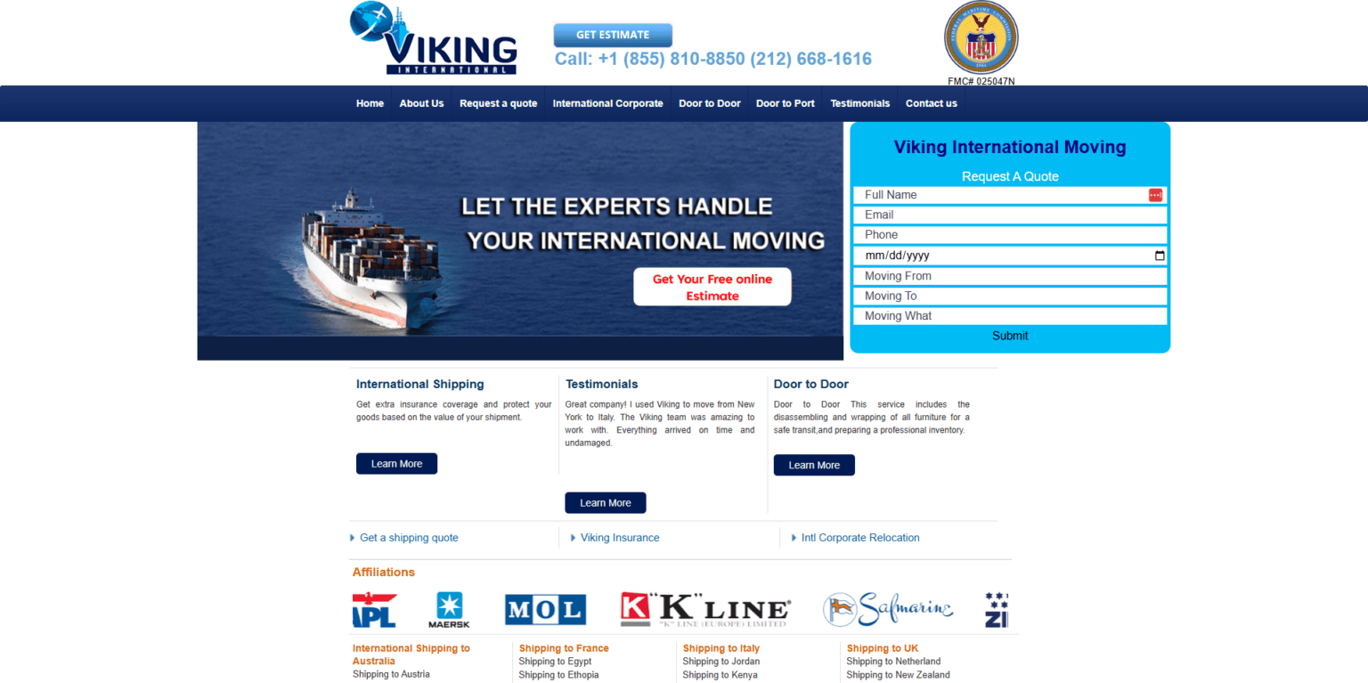 Viking International Moving – Global Relocation, Redefined Online